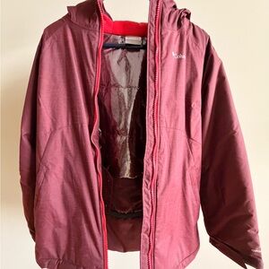 Columbia Burgundy Hooded Jacket